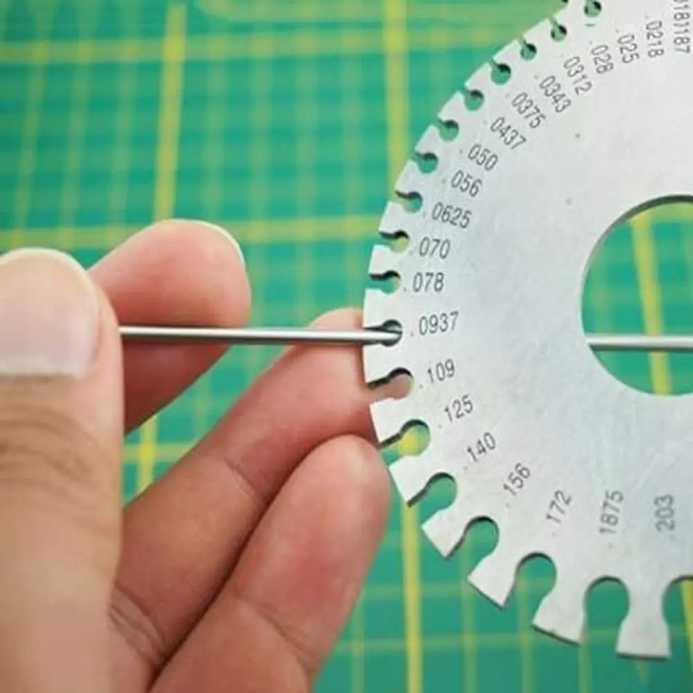 Aastha Tools Wire Gauge Front 0 to 36 SWG & Back 0.19 mm to 8.23 mm