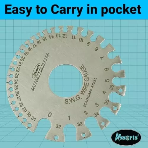 Assorts Round Wire Gauge Stainless Steel 0-36 Gauge 0.19 - 8.23 mm Size