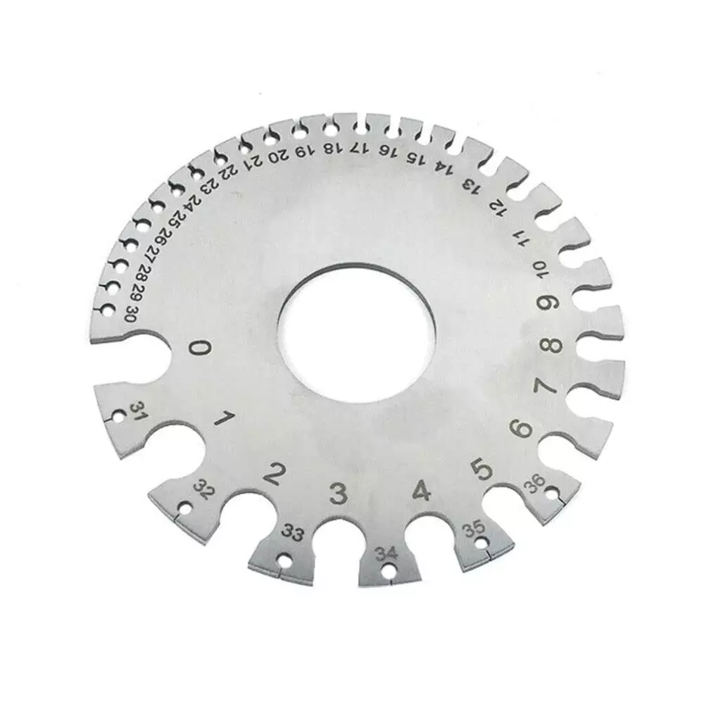 DY TOOLS Wire Diameter Gauge Stainless Steel Round Silver with Bag, HN1573