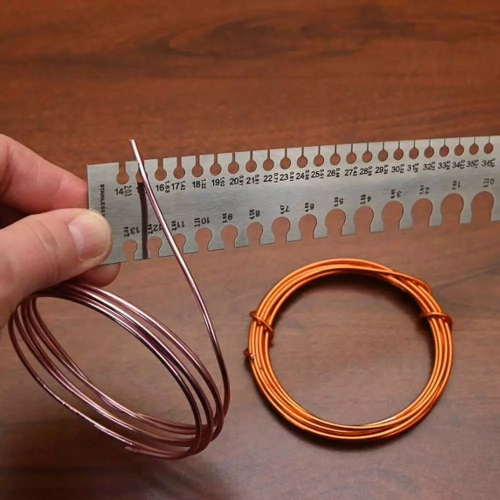 Aastha Tools Premium Quality Rectangular Wire Gauge S.W.G Stainless Steel 0.5 mm - 8.5 mm Measurement Range