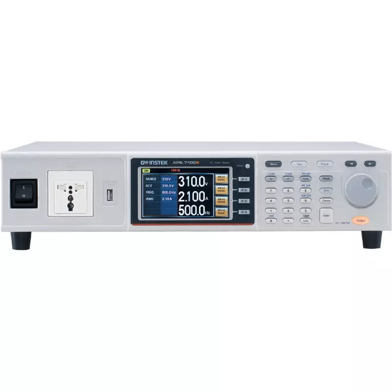 Gw Instek Ac Power Supply 2.00-70.00 mA, 60.0-350.0 mA, 0.300-3.500 A, 3.00-17.50 A, 4 ranges Measurement, APS-7100E