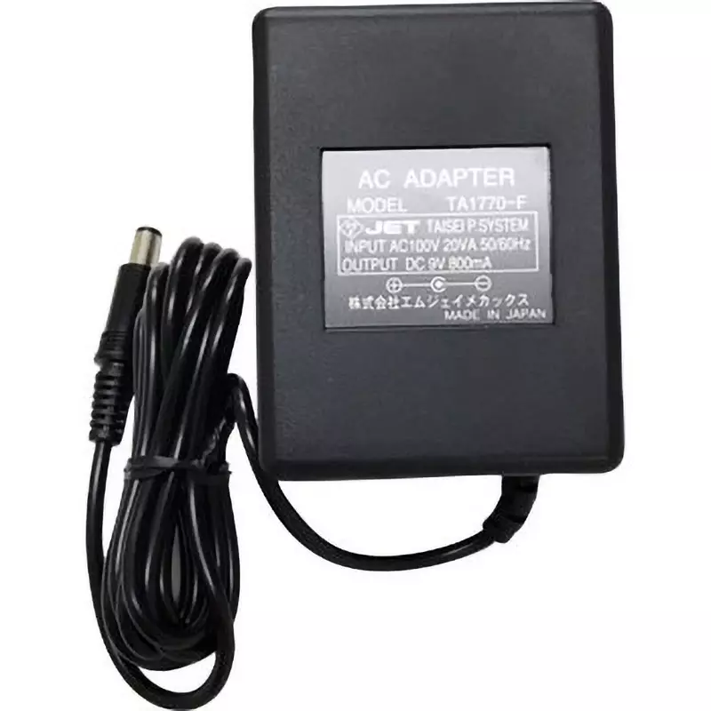 VIBRA AC Adapter DC9 V/800 mA Output CSP-160Ⅱ AC 100 to 240 V Input, TA1770-F