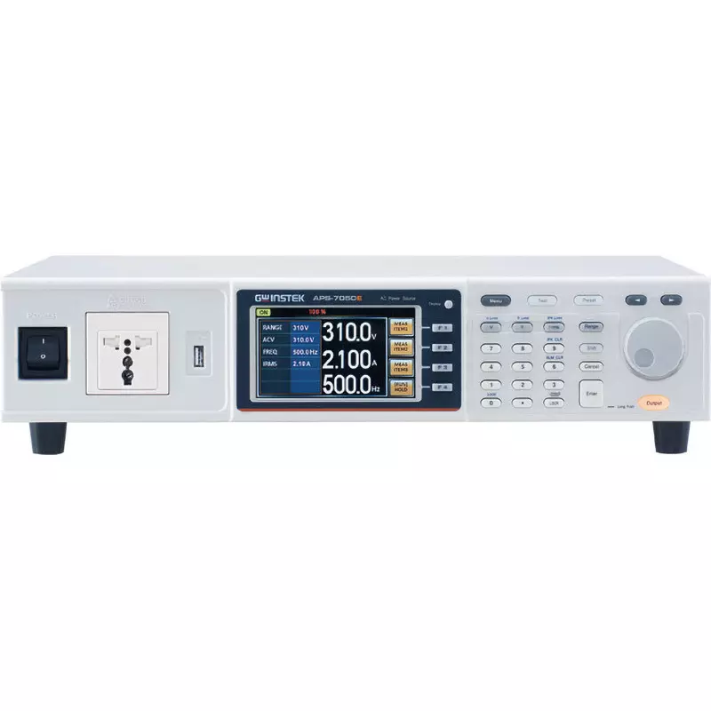 Gw Instek Ac Power Supply 2.00-70.00 mA, 60.0-350.0 mA, 0.300-3.500 A, 3.00-17.50 A, 4 ranges Measurement, APS-7050E