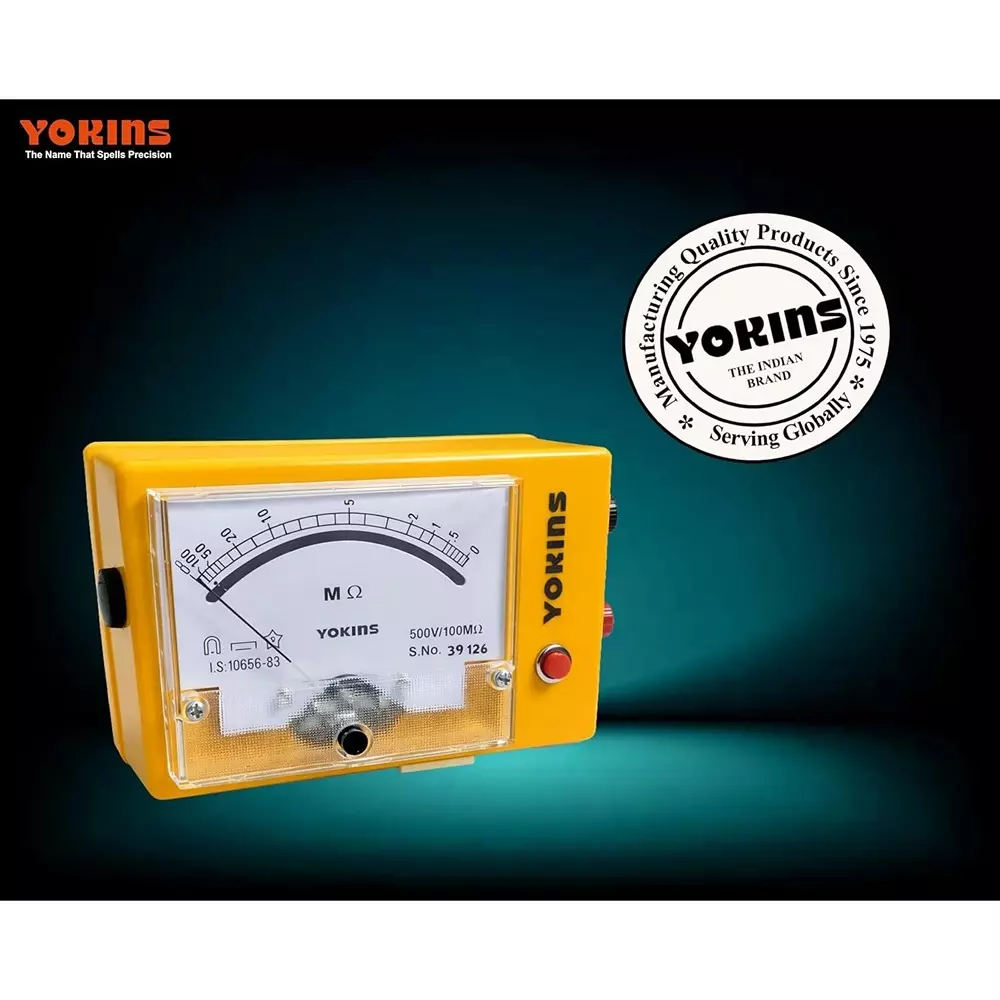 yokins-analog-insulation-tester-500-v-dc-test-voltage-up-to-100-m-insulation-battery-operated-5-accuracy-for-industrial-electrical-maintenance-use-ba-501