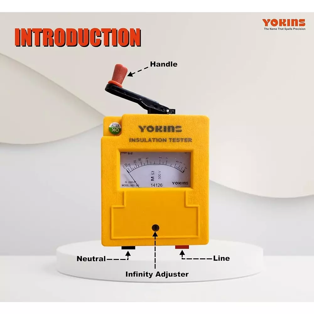 yokins-ahd-series-hand-driven-insulation-tester-500-v-dc-test-voltage-up-to-100-m-insulation-manual-5-accuracy-for-industrial-electrical-maintenance-use-ahd-501