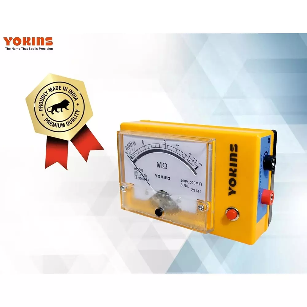 yokins-analog-insulation-tester-1000-v-dc-test-voltage-up-to-2000-m-insulation-battery-operated-5-accuracy-for-industrial-electrical-maintenance-use-ba-10020