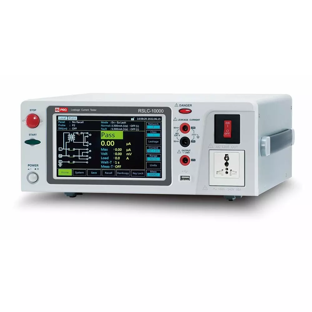 RS PRO Insulation Tester LCD 349 mm Mains 342 mm 134 mm, 2732611
