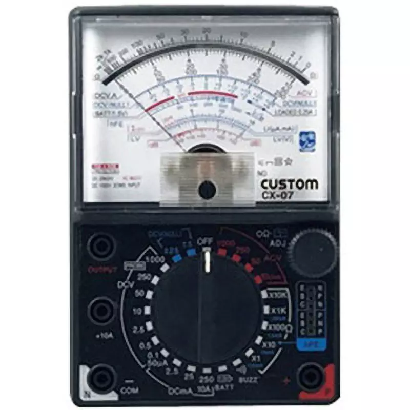 CUSTOM Analog Multimeter 1 set of test leads Included Components, CX-07