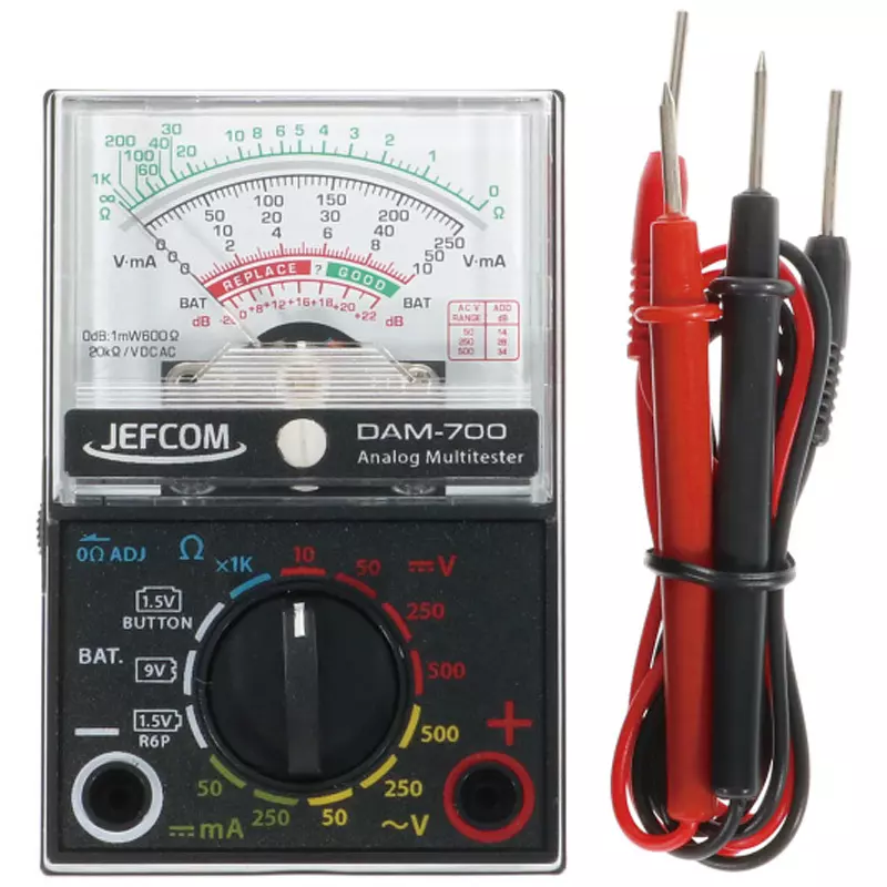 JEFCOM Analog Tester 1 1.5 VR6 P (AA) battery Power Supply, DAM-700