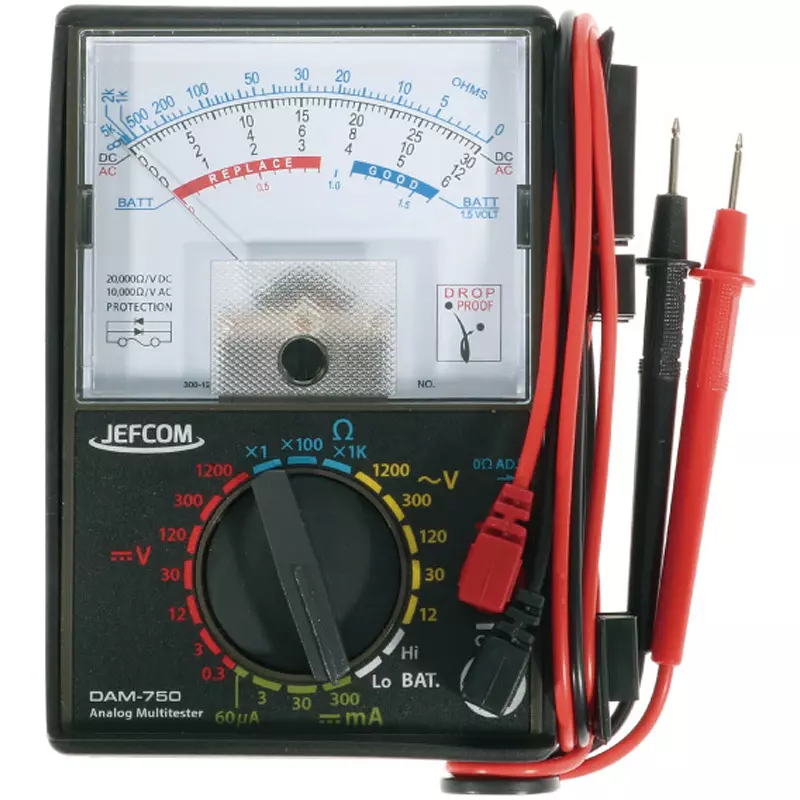 JEFCOM Analog Tester 1 1.5 VR6 P (AA) battery Power Supply, DAM-750