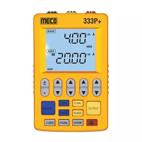 MECO Multifunction Process Calibrator with 0 - 25 mA, 4 - 20 mA DC Current Signal and 0 - 30 V, 0 - 25 mV, 0 - 100 mV DC Voltage Signal, 333P+