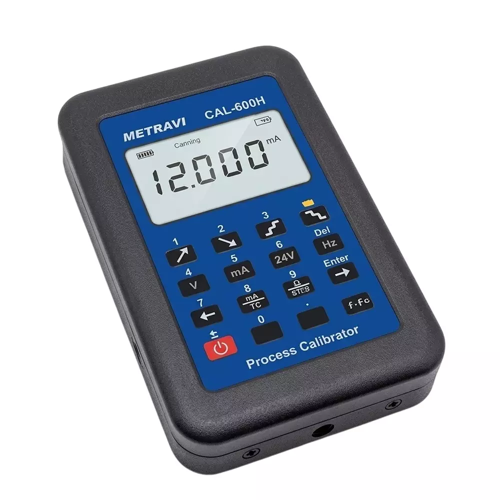 Metravi Multifunction Process Calibrator with 0-110.00 mA DC Current and ± 0.025% SP ± 0.03 mA Accuracy, CAL-600H