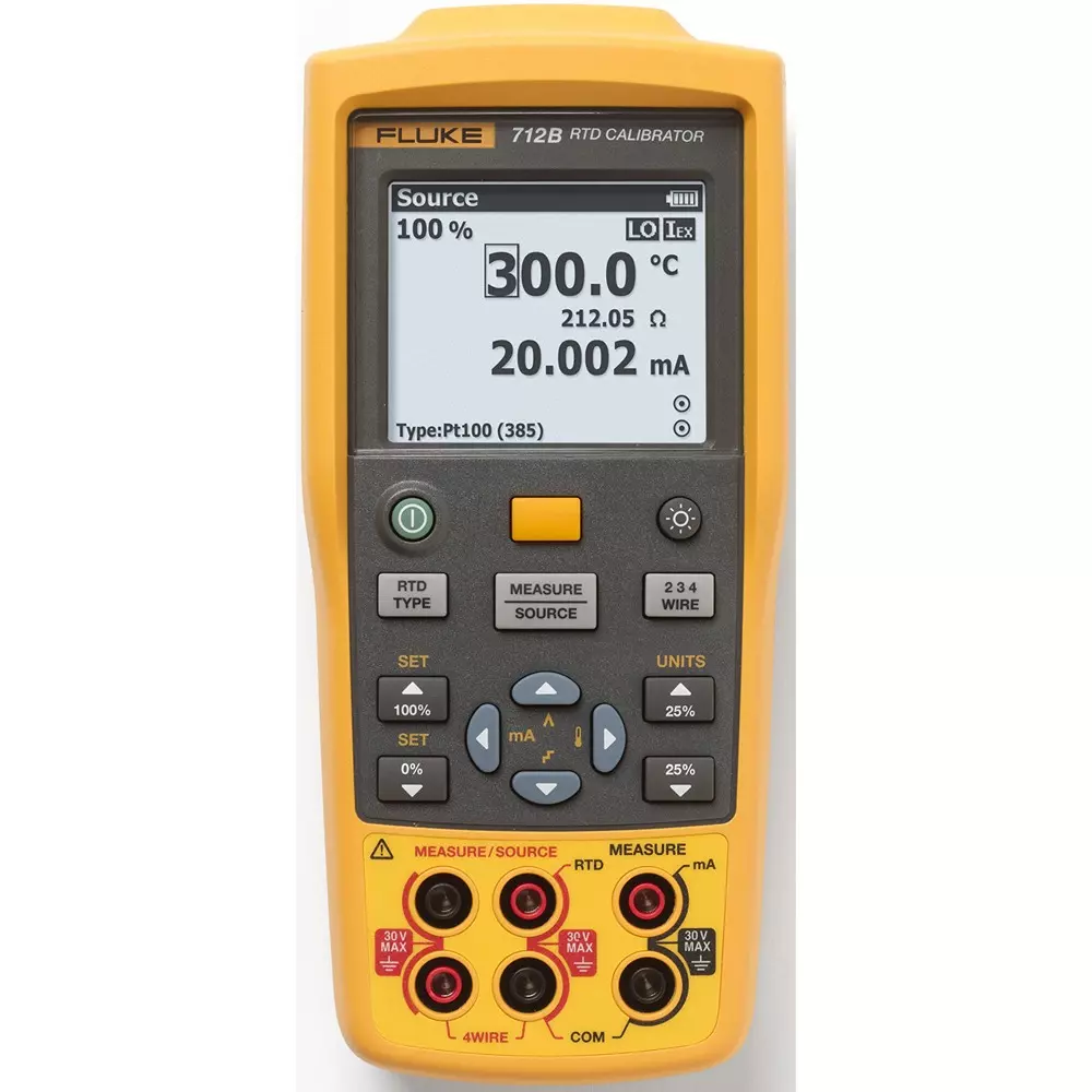 Fluke Rtd Calibrator AA alkaline batteryx4 Battery 3 years Warranty Type, FLUKE-712B-EN