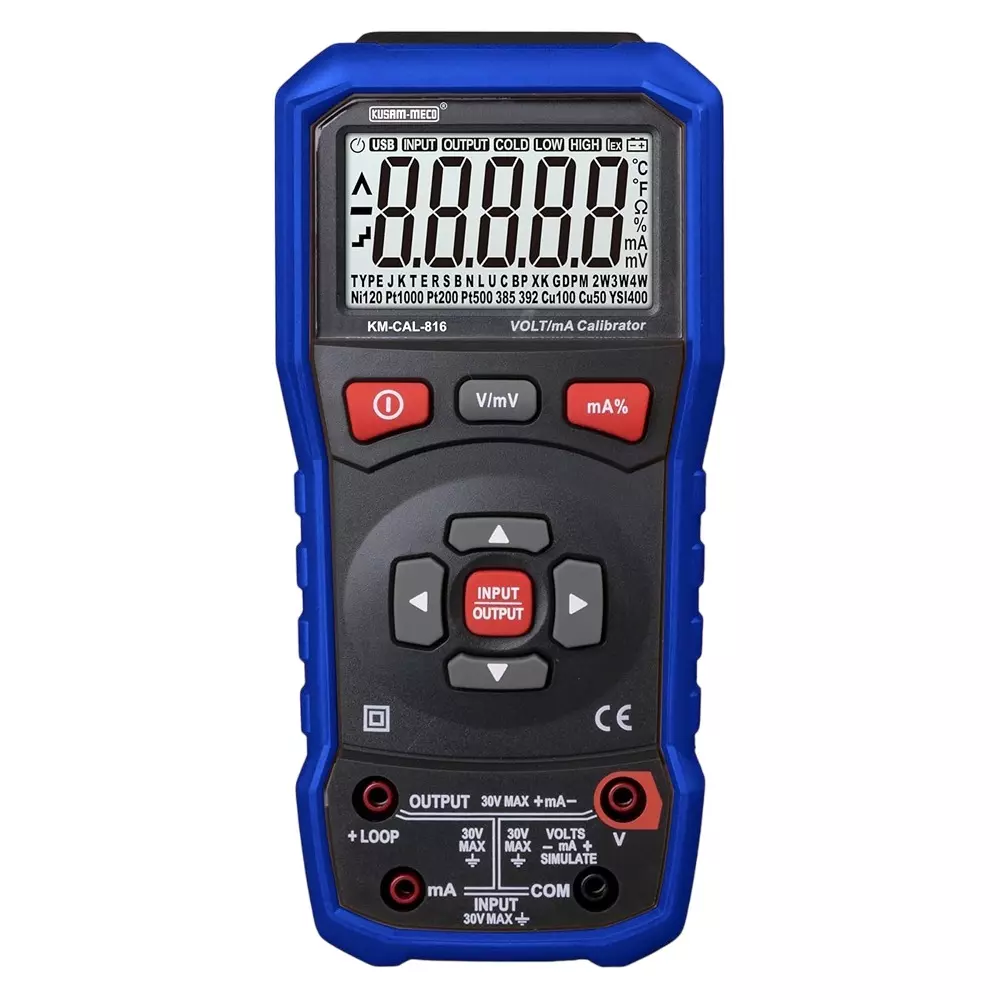 KUSAM-MECO Process Calibrator 1.5V AA Battery DC Voltage Measurement 250 mA, 250 V Fast-Acting Fuse, KM-CAL-816