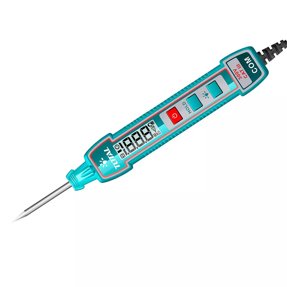Total Automotive Circuit Tester 1 to 100 VDC Digital Display, Flashlight, Battery Included, THTS41001