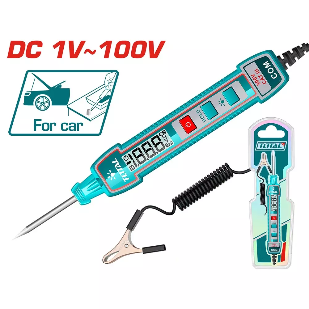 total-automotive-circuit-tester-1-to-100-vdc-digital-display-flashlight-battery-included-thts41001