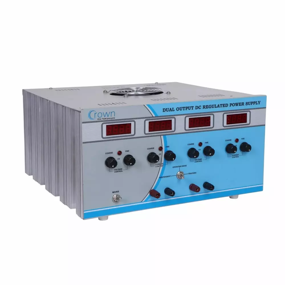 Crown Dual Output DC Regulated Power Supply with Four Digital Meter - CES 600 Series