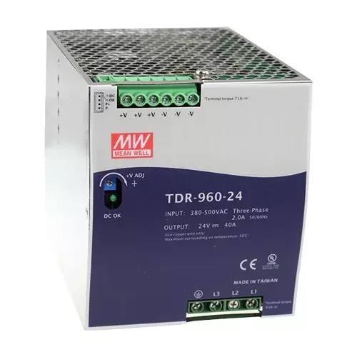 Mean Well Power Supply, AC-DC, 48V, 20A, TDR-960-48
