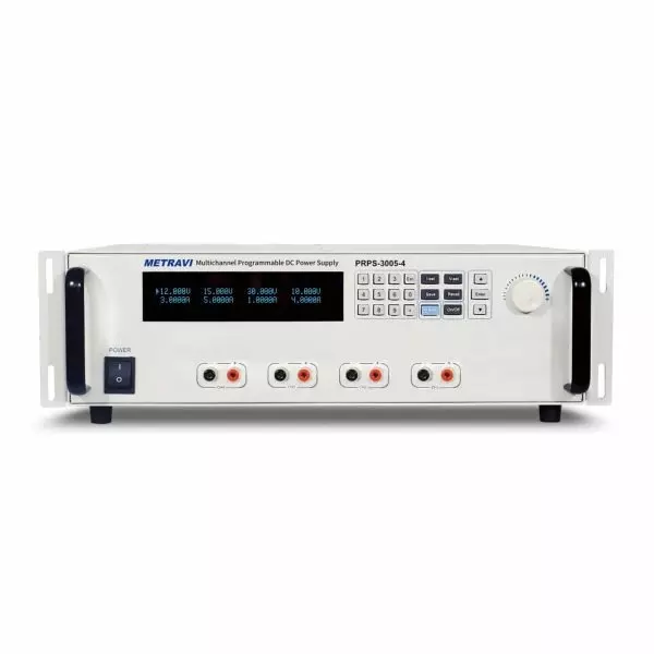 Metravi Programmable DC Regulated Power Supply PRPS 4 Output Series Rated Output Current 0-5 Ampx4CH, PRPS-3005-4