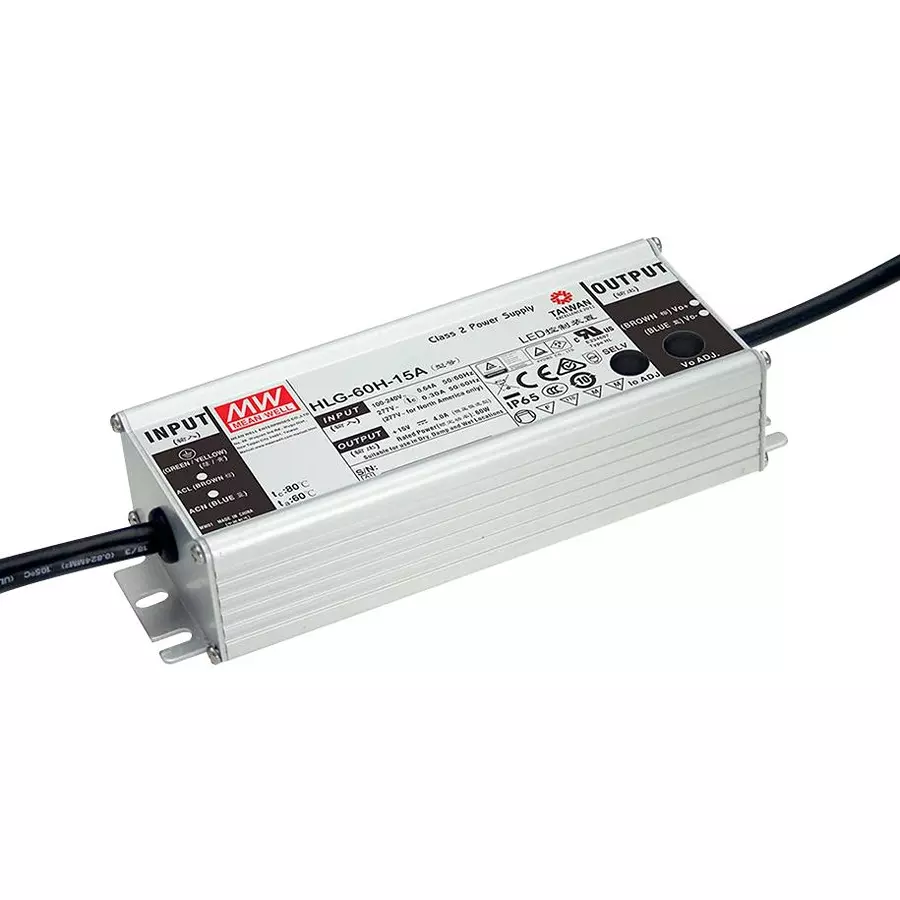 Mean Well Led Driver Psu, AC-DC, 24V, 2.5A, HLG-60H-24A