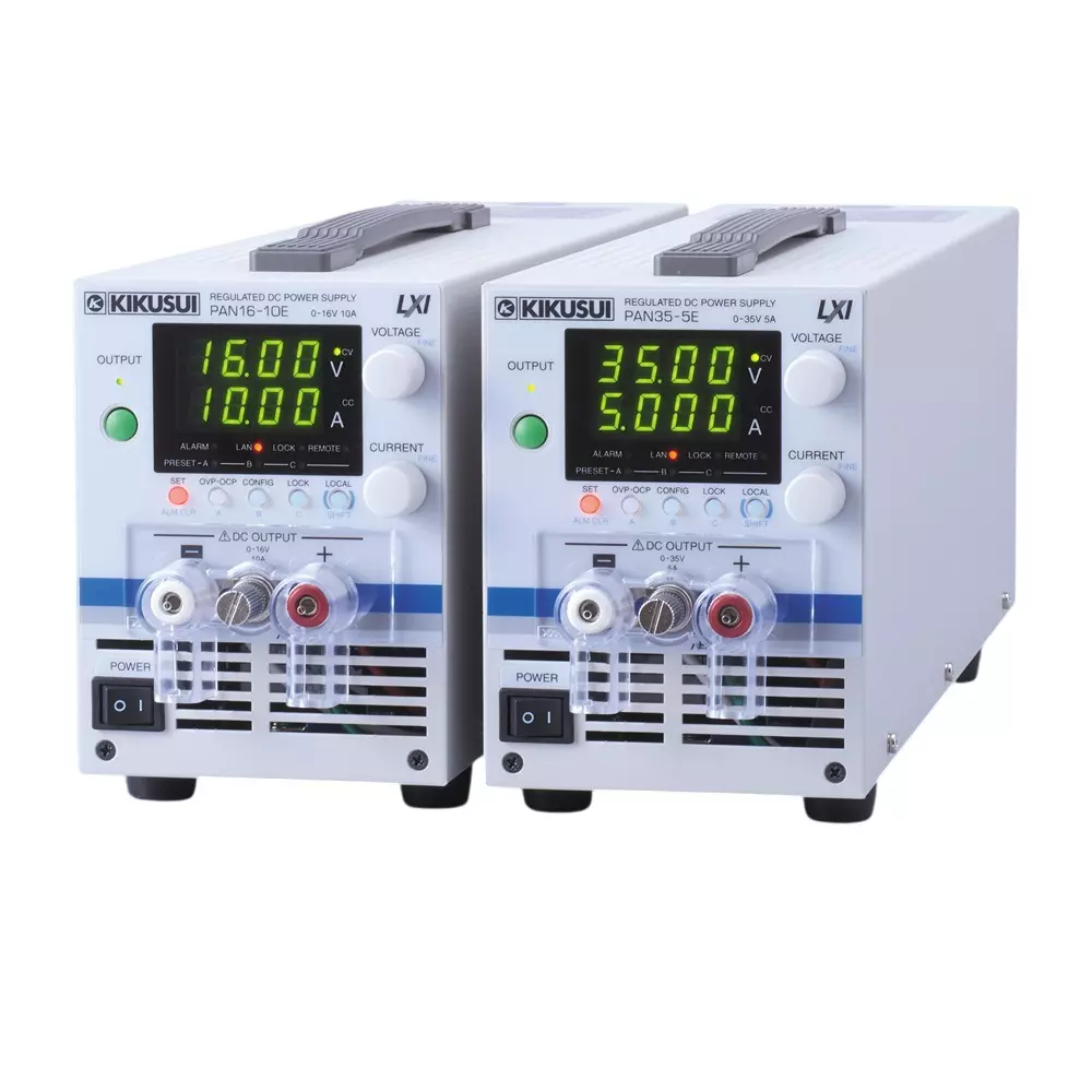 Kikusui DC Regulated Power Supply About 480 VA Rated Power 0 to 5 A Output Current 0 to 35 V Output Voltage, PAN35-5E