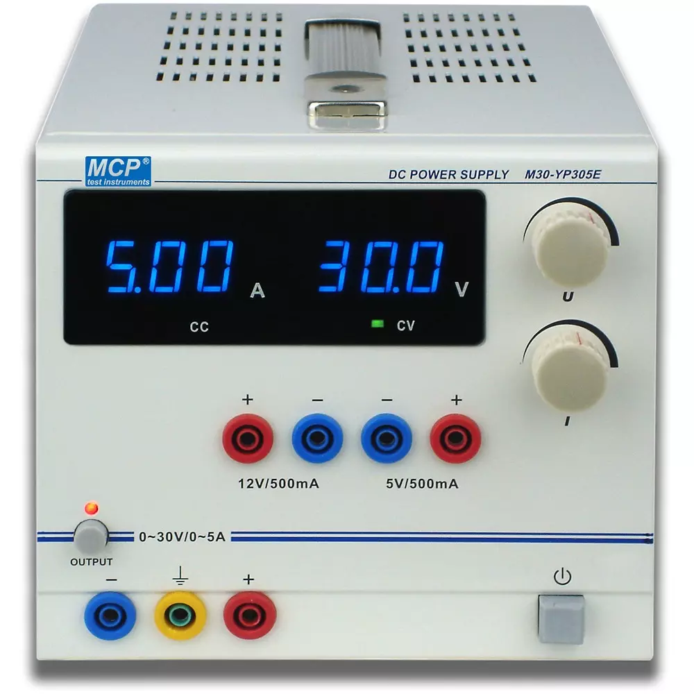 MCP Stabilized Power Supply 【1】0 to 30, 【2】12, 【3】5 Output Voltage 【1】0 to 5, 【2】0.5, 【3】0.5 Output Current, M30-YP202E