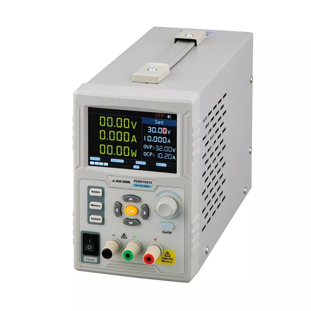 AS ONE PS Series DC Regulated Power Supply 117x295x194 mm, PS30V10A10