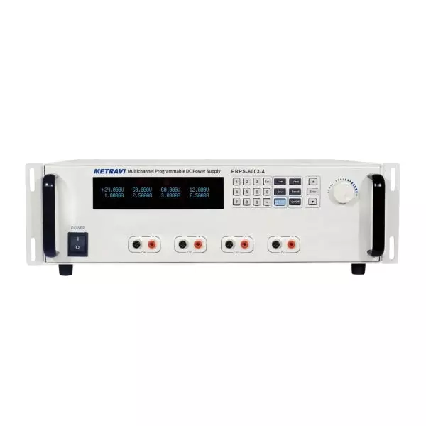 Metravi Programmable DC Regulated Power Supply PRPS 4 Output Series Rated Output Current 0-3 Ampx4CH, PRPS-6003-4