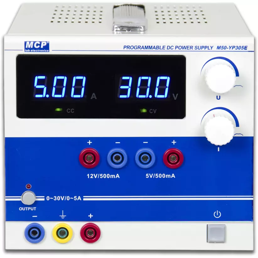 MCP Stabilized Power Supply 0 to 3 A, 【2】12 Output Voltage 0.5, 5 V/0.5 Output Current, M50-YP303E
