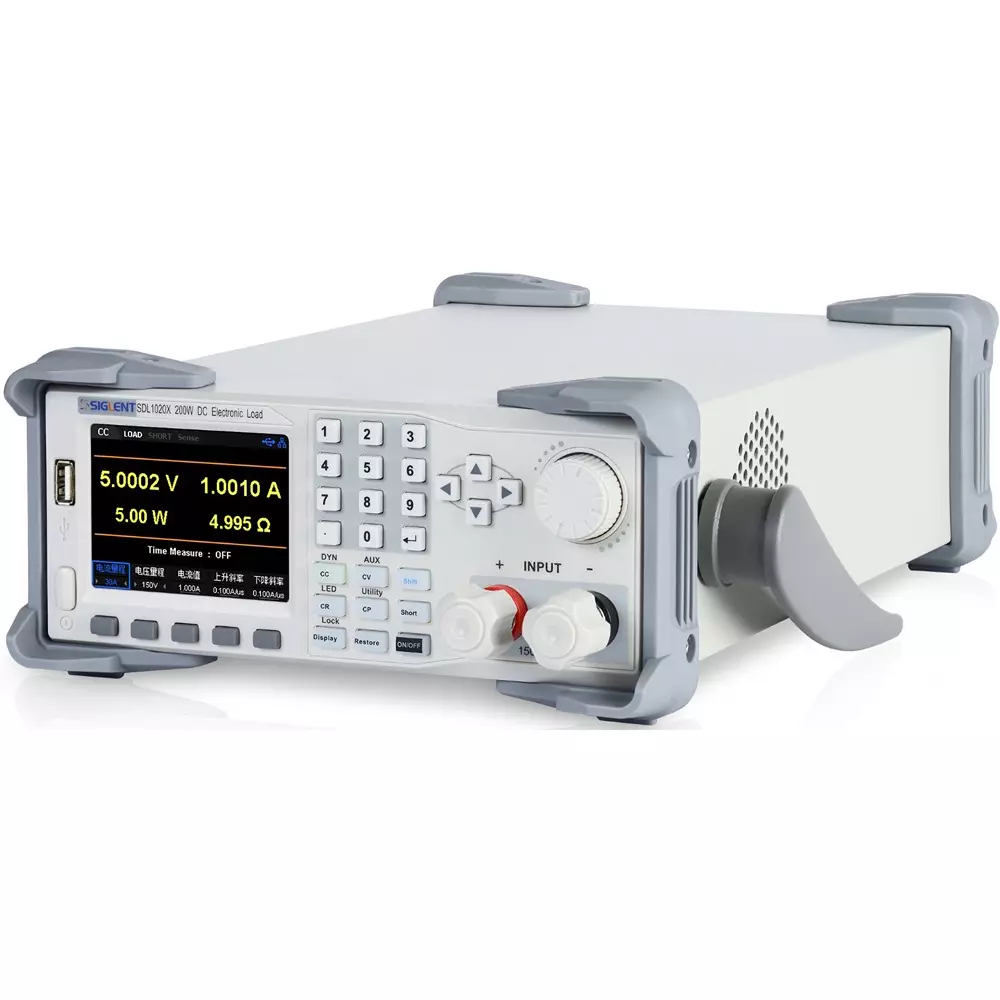 Siglent Electronic Load Readback resolution: 0.1 mV/0.1 mA Resolution USB devices, LAN, RS232 Interface, SDL1030X