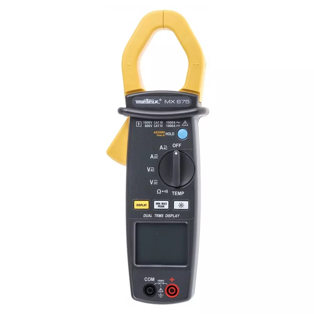 Metrix MX675 Clamp Meter, 1400A dc, Max Current 1000A ac CAT III 1000V, MX0675