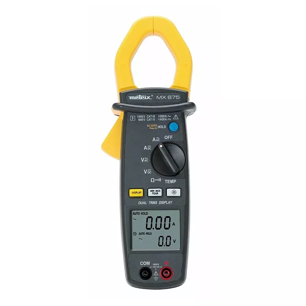 Metrix MX675 Clamp Meter, 1400A dc, Max Current 1000A ac CAT III 1000V, MX0675