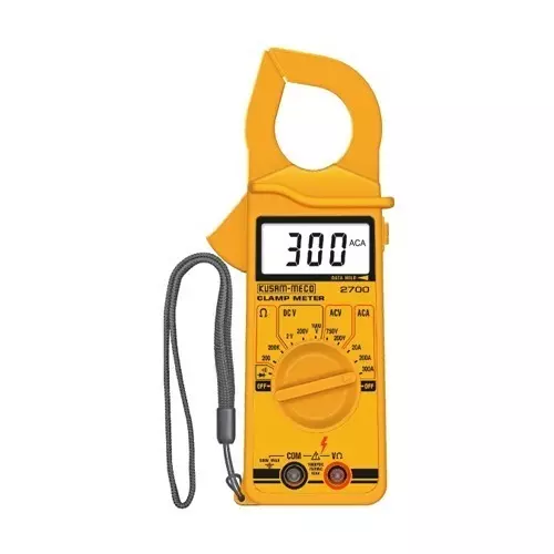 KUSAM-MECO 3-1/2 Digits Average sensing Digital Clampmeter 1999 counts 600A AC, KM 2790
