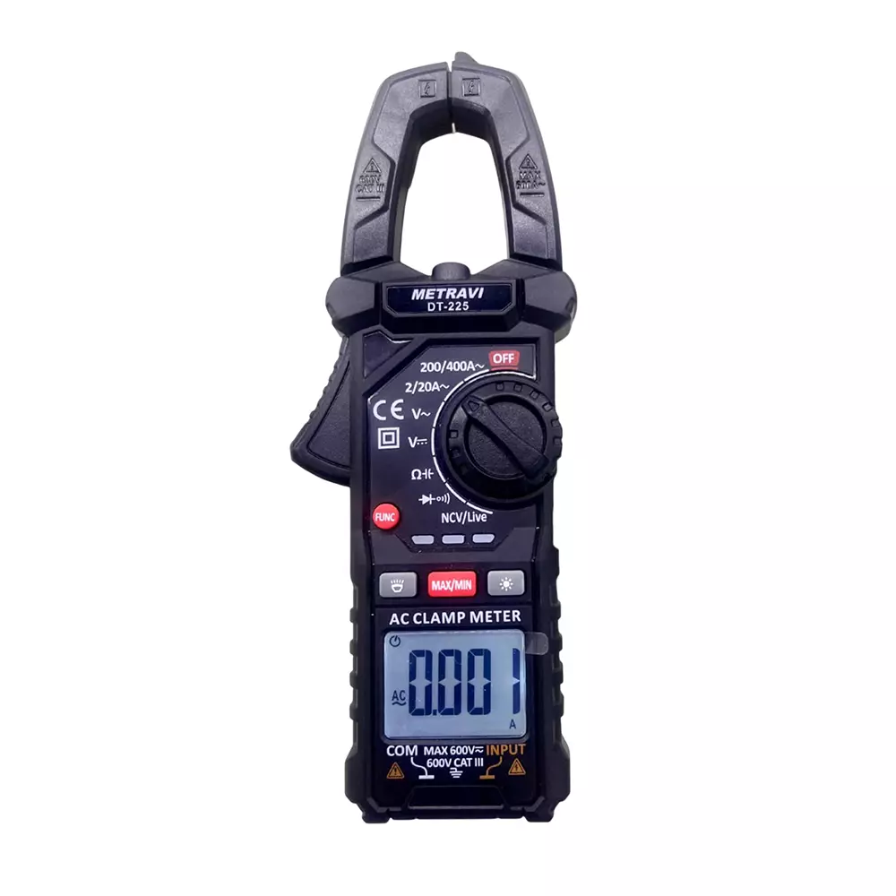 Metravi DT-225 Digital AC Clamp Meter 400 A 600 V