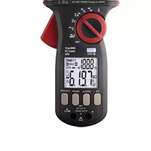 KUSAM-MECO Dual Display TRMS Clamp on multimeter VFD, EF-Detection, PC Interface, AC/DC, KM 3001