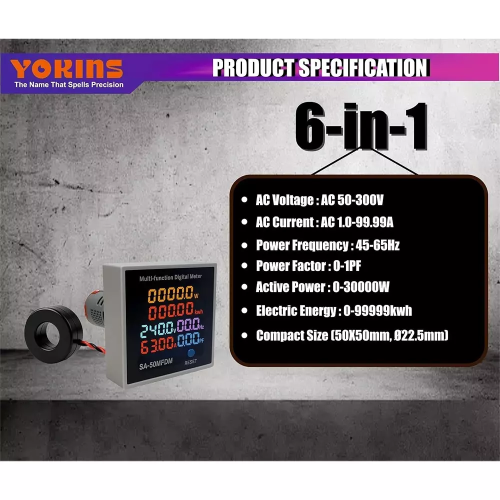 yokins-6-in-1-digital-power-meter-50-300-v-ac-voltage-45-65-hz-power-frequency-sa-60mfdm