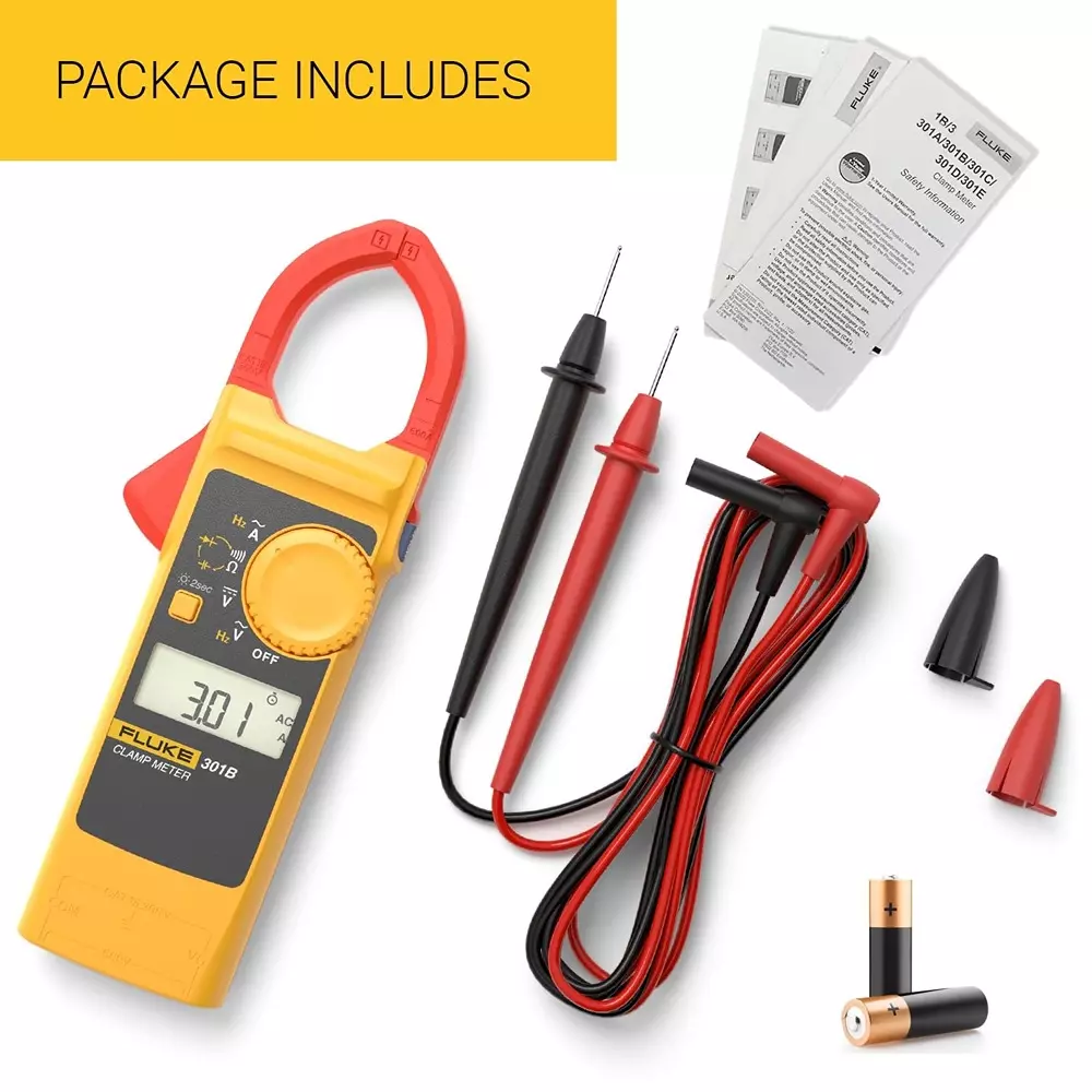 fluke-digital-clamp-meter-6000-counts-lcd-display-60-a-600-a-range-001-a-01-a-resolution-and-2--10-2--5-accuracy-301b