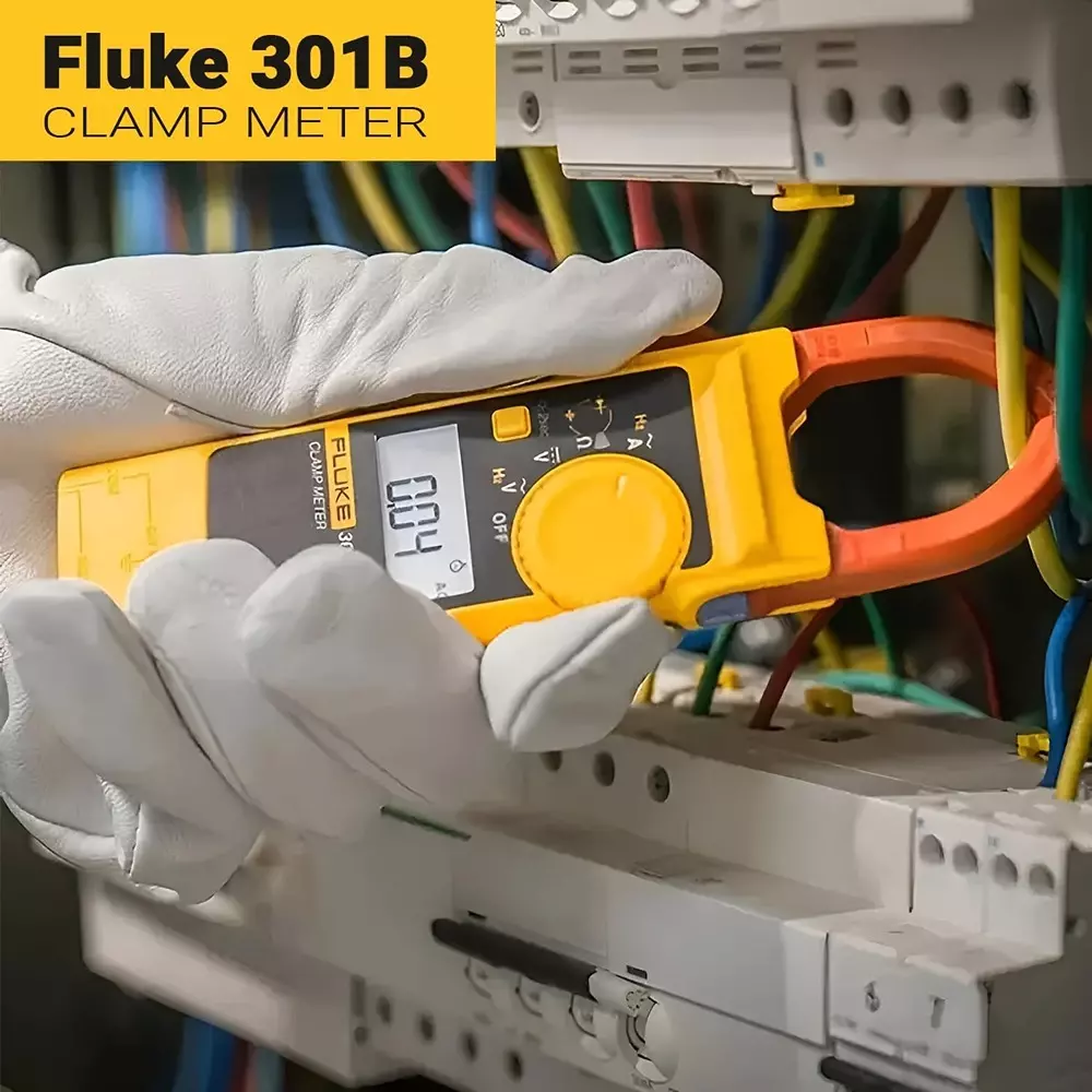 fluke-digital-clamp-meter-6000-counts-lcd-display-60-a-600-a-range-001-a-01-a-resolution-and-2--10-2--5-accuracy-301b