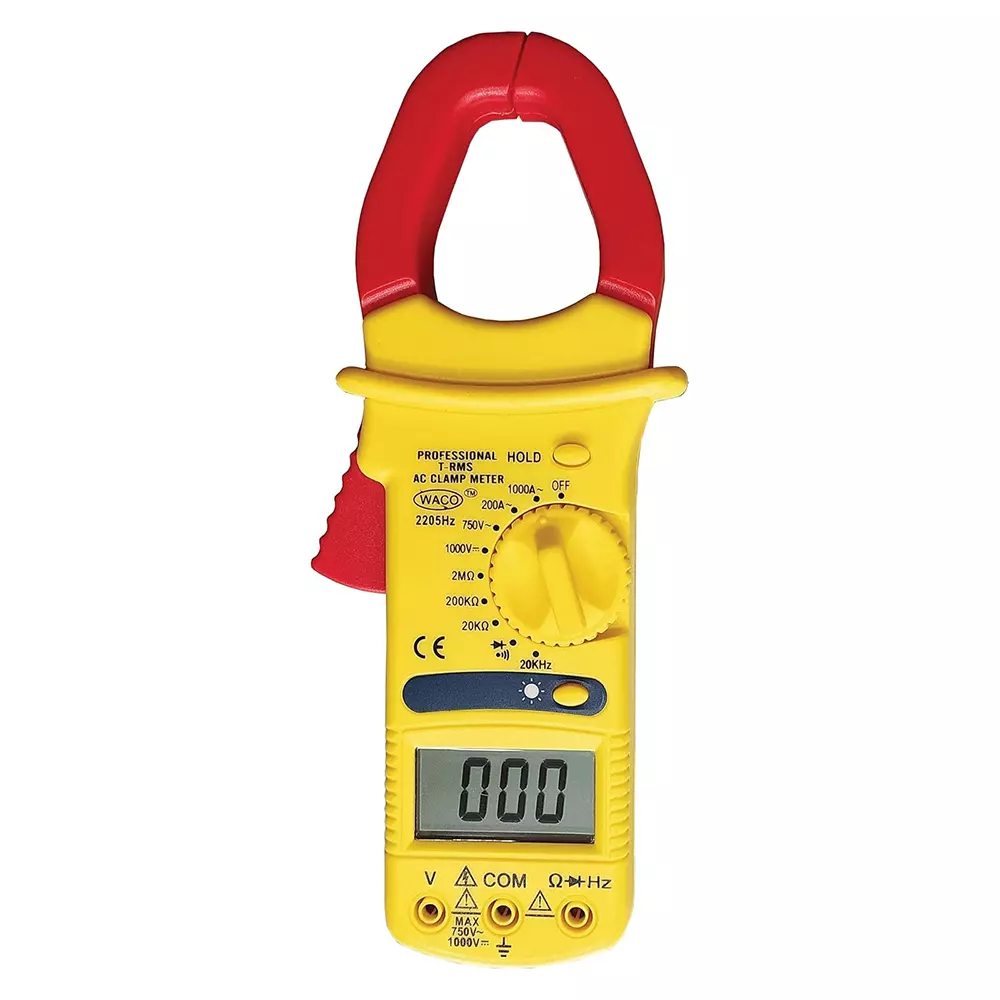 Waco Digital Clamp Meter 600 mV to 1000 V DC 60-1000 Amp DC, 2205THz