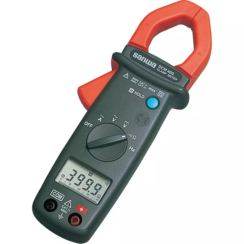 Sanwa Ac Clamp Meter Clamp meter Type R03 (AAA) 1.5 V x 2 Power Supply 400/600 V Voltage, DCM400