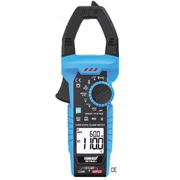KUSAM-MECO 3-5/6 Digits True RMS Digital Clampmeter 5999 Counts, KM 9999A+