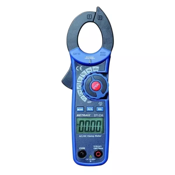 Metravi Digital AC/DC Clamp Meter Auto Power Off 30 mm Jaw, DT-230 PHASED OUT