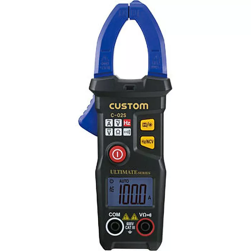 CUSTOM AC Clamp Meter Non-contact voltage detection / AC 90-1000 V: Beep sounds and LED flashes, C-02S