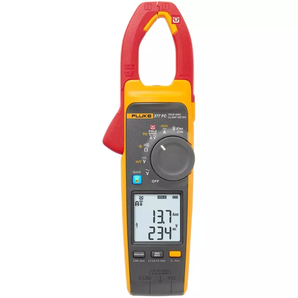 Fluke Clamp Meter TL224, TP175, AC285 blackx1, i2500-18, magnetic strap, case, battery Included Components, FLUKE-377