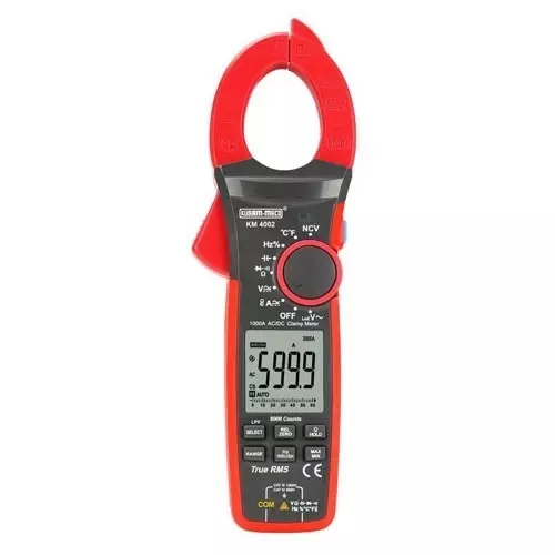 KUSAM-MECO 1000A AC/DC True RMS Digital Clampmeter, KM 4002