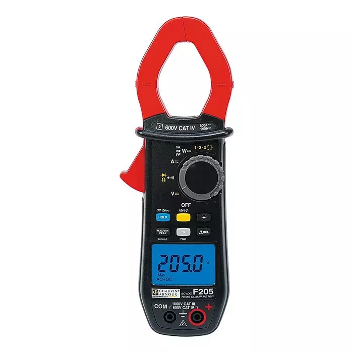 CHAUVIN ARNOUX Clamp Meter, True Rms, 600A, P01120925