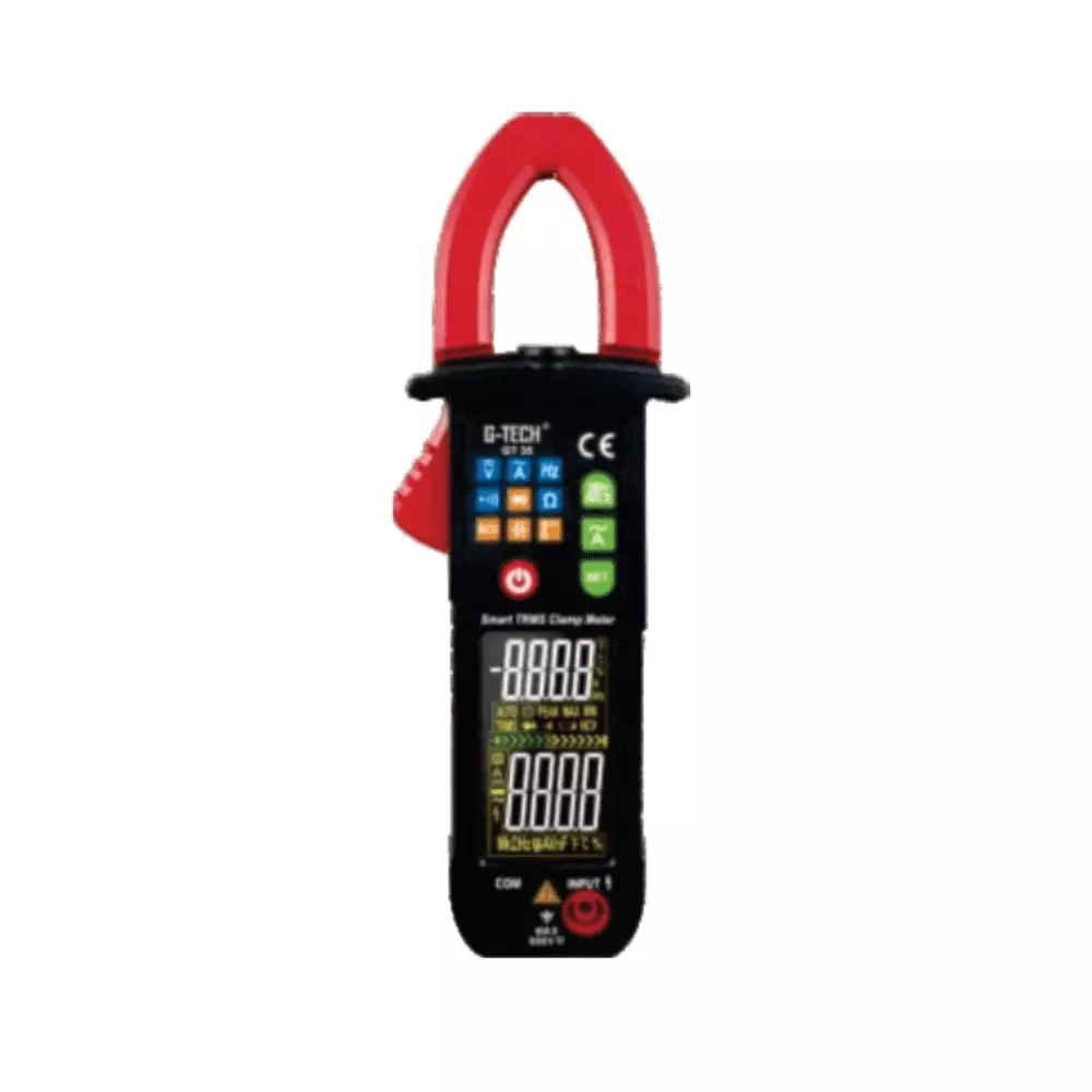 G-Tech Smart TRMS Digital Clamp Meter 6000 Display Count 3¾ Digit Display 6 to 600 V DC Voltage, GT35 SMART