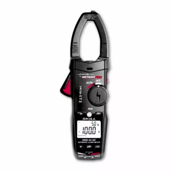 Metravi Fully Automatic AC/DC Clamp Meter 6000 Counts LCD Display, PRO UNIKS SKILL