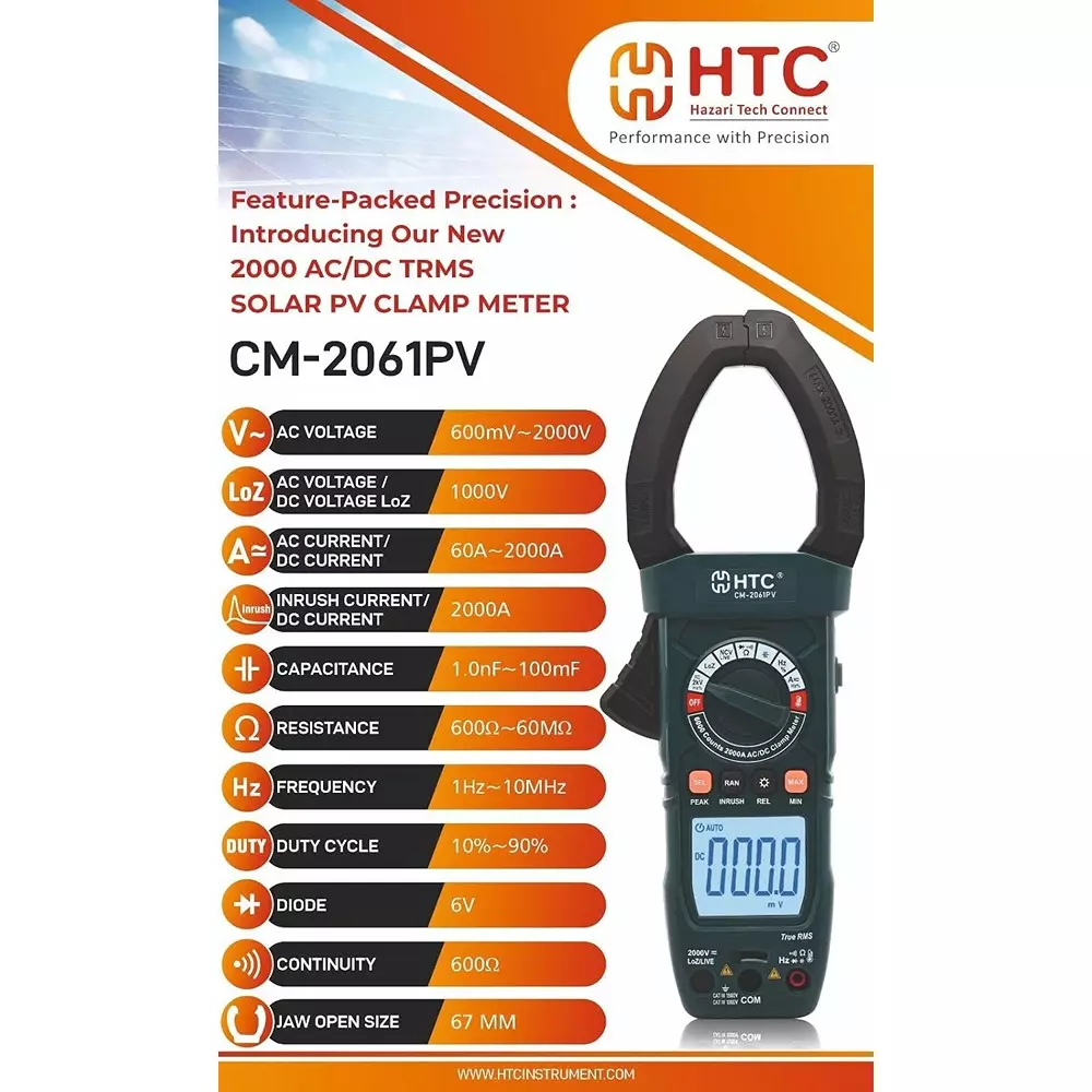 htc-clamp-solar-meter-true-rms-2000-v-acdc-voltage-100-mf-capacitance-2000-a-acdc-current-10-mhz-frequency-cm-2061pv