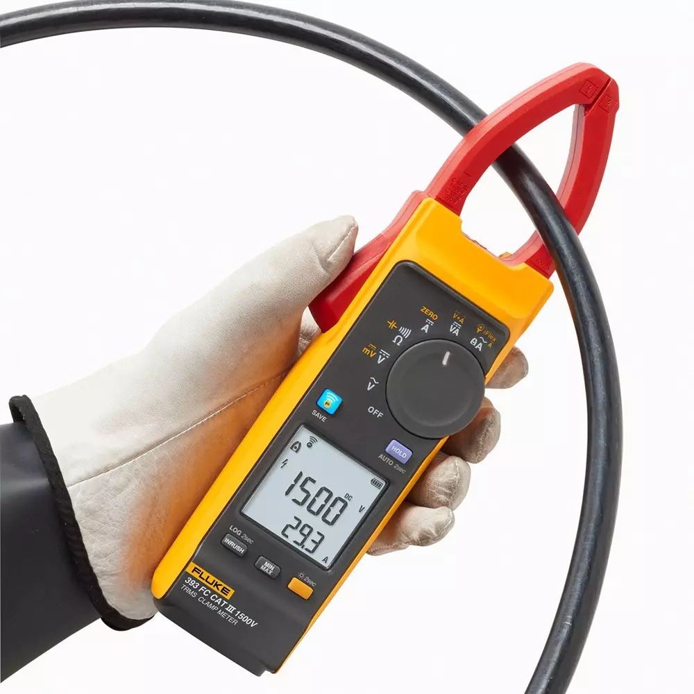 fluke-small-clamp-meter-tp17500-dc-i2500-18-magnetic-strap-case-battery-included-components-span-check-fluke-393fc